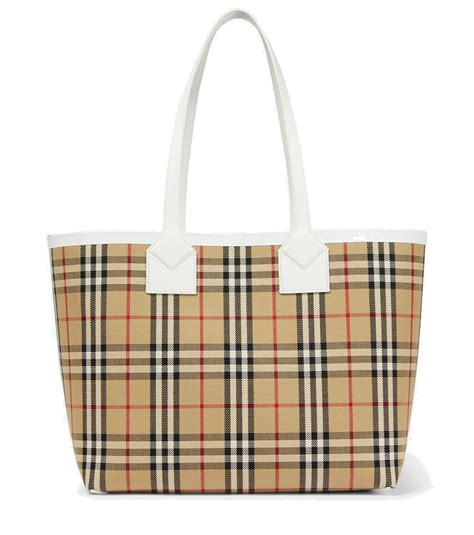 burberry nylon totes|Burberry checked canvas tote bag.